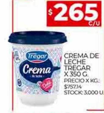 Supermercados DIA Crema de leche tregar oferta