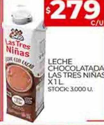 Supermercados DIA Leche chocolatada las tres niñas oferta