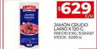 Supermercados DIA Jamón crudo lario oferta