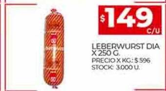 Supermercados DIA Leberwurst dia oferta