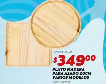 Ferniplast Plato madera para asado 20cm varios modelos oferta