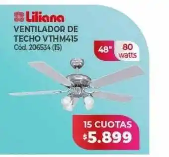 Naldo Lombardi Liliana ventilador de techo vthm415 oferta