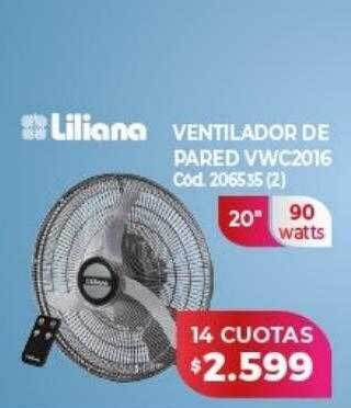 Naldo Lombardi Liliana ventilador de pared vwc2016 oferta
