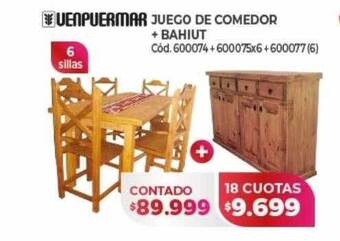 Naldo Lombardi Venpuermar juego de comedor + bahiut oferta