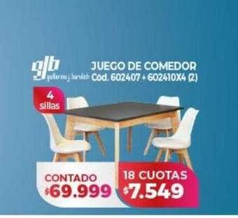 Naldo Lombardi Juego de comedor gjb oferta