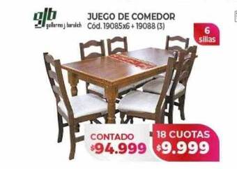 Naldo Lombardi Juego de comedor gjb oferta