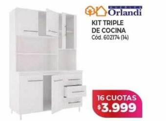 Naldo Lombardi Kit triple de cocina orlandi oferta