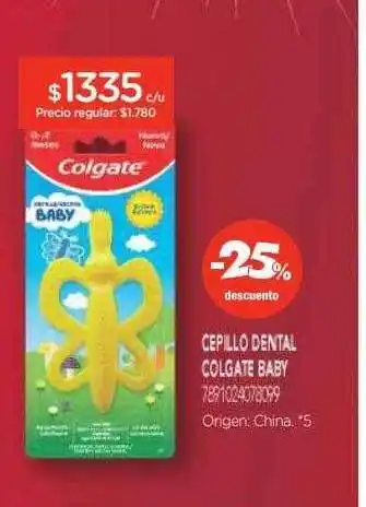 Farmacity Cepillo dental colgate baby -25% descuento oferta