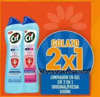 Supermercados Todo Limpiador en gel cif 2 en 1 original fresia oferta