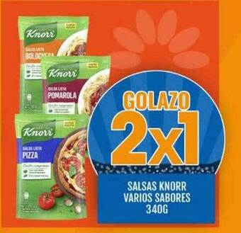 Supermercados Todo Salsas knorr varios sabores oferta