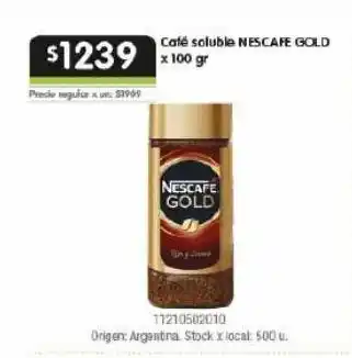 Jumbo Café soluble nescafé gold 100g oferta