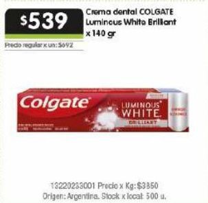 Jumbo Crema dental colgate 140g oferta