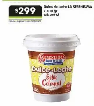 Jumbo Dulce de leche la serenísima 400g oferta