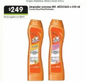 Jumbo Limpiador cremoso mr músculo 450ml oferta