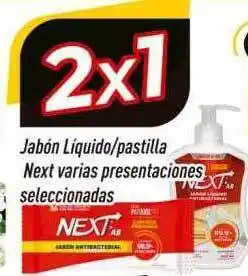 Supermercados Comodin Jabón liquido-pastilla next varias presentaciones seleccionadas oferta