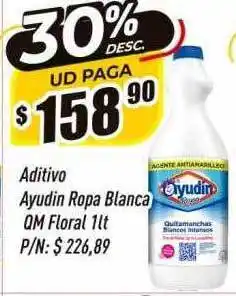 Supermercados Comodin Aditivo ayudin ropa blanca qm floral oferta