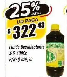 Supermercados Comodin Fluido desinfectante x-5 4800cc oferta
