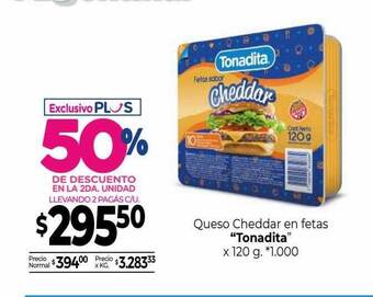 La Anonima Queso cheddar en fetas oferta
