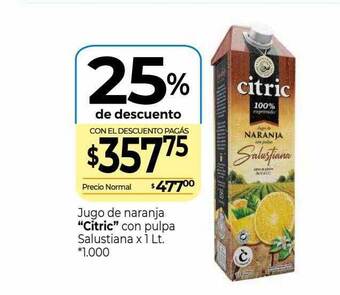 La Anonima Jugo de naranja oferta