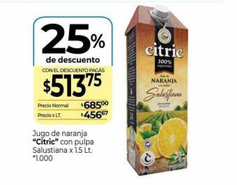 La Anonima Jugo de naranja oferta
