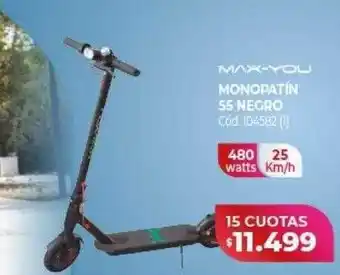 Naldo Lombardi Max-you monopatín s5 negro oferta