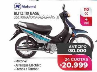 Naldo Lombardi Blitz 110 base motomel oferta