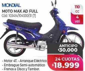 Naldo Lombardi Mondial moto max ad full oferta