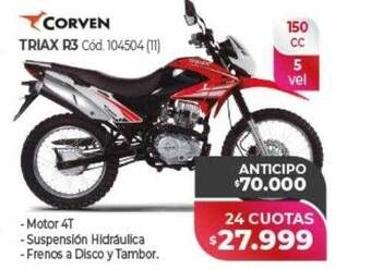 Naldo Lombardi Corven triax r3 oferta