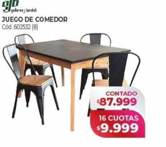 Naldo Lombardi Juego de comedor gjb oferta