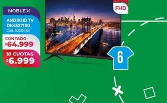 Naldo Lombardi Noblex android tv dk43x7100 oferta