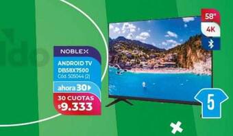 Naldo Lombardi Noblex android tv db58x7500 oferta
