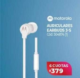 Naldo Lombardi Motorola auriculares earbuds 3-s oferta