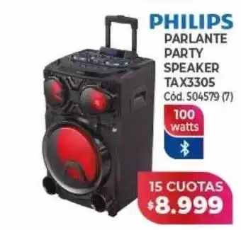 Naldo Lombardi Philips parlante party speaker tax3305 oferta