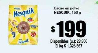Cooperativa Obrera Cacao en polvo nesquik oferta