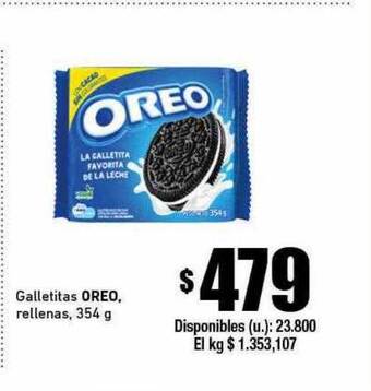 Cooperativa Obrera Galletitas oreo rellenas oferta