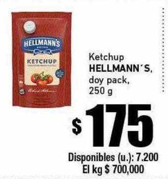 Cooperativa Obrera Ketchup hellmann's oferta
