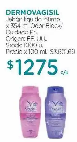 Farmacity Dermovagisil jabón líquido intimo oferta