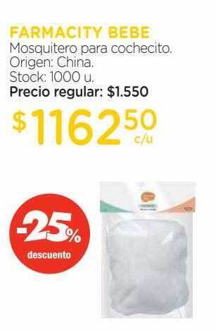 Farmacity Farmacity bebe mosquitero para cochecito -25% descuento oferta