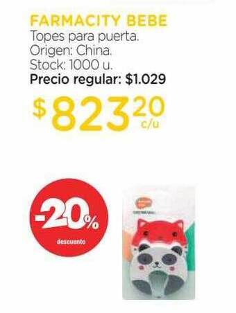 Farmacity Farmacity bebe topes para puerta -20% descuento oferta