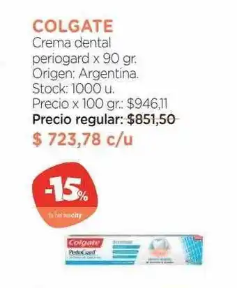 Farmacity Colgate crema dental periogard oferta