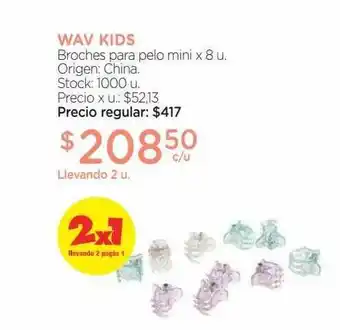 Farmacity Wav kids broches para pelo mini oferta