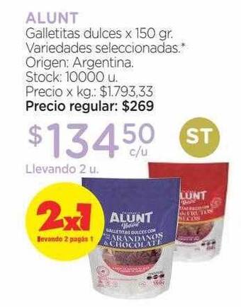 Farmacity Alunt galletitas dulces oferta