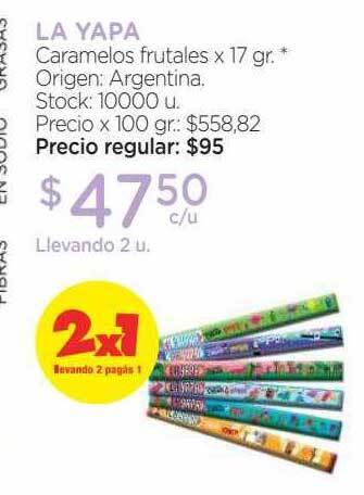 Farmacity La yapa caramelos frutales oferta