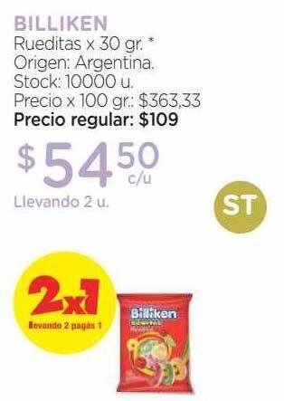 Farmacity Billiken rueditas oferta