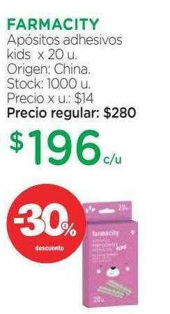 Farmacity Farmacity apósitos adhesivos kids -30% descuento oferta