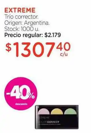 Farmacity Extreme trio corrector -40% descuento oferta