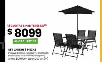Punto Mayorista Set jardin 6 piezas oferta