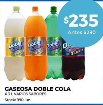 Supermercados Tadicor Gaseosa Doble Cola oferta