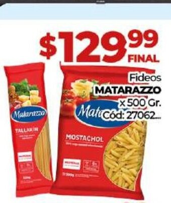Diarco Fideos Matarazzo x 500 gr oferta