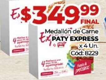 Diarco Medallón De Carne Paty Express oferta